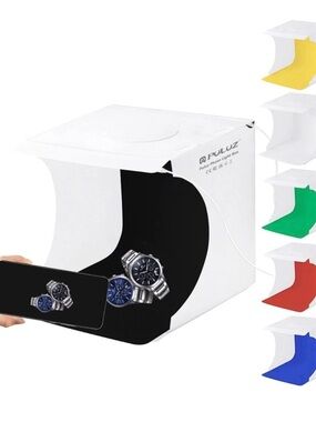 Ring LED portable photo studio